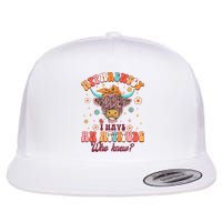 Apparently I Have An Attitude Funny Cow Lover Sarcasm Groovy Flatbill Hat