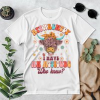 Apparently I Have An Attitude Funny Cow Lover Sarcasm Groovy Premium T-Shirt