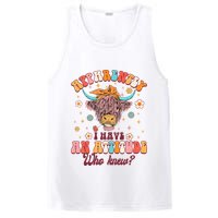 Apparently I Have An Attitude Funny Cow Lover Sarcasm Groovy PosiCharge Competitor Tank