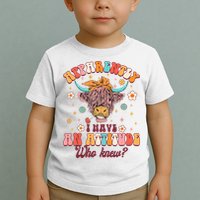 Apparently I Have An Attitude Funny Cow Lover Sarcasm Groovy Toddler T-Shirt