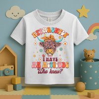 Apparently I Have An Attitude Funny Cow Lover Sarcasm Groovy Toddler T-Shirt