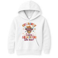 Apparently I Have An Attitude Funny Cow Lover Sarcasm Groovy Kids Hoodie