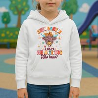 Apparently I Have An Attitude Funny Cow Lover Sarcasm Groovy Kids Hoodie