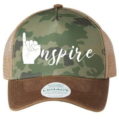 ASL I Hand Inspire SIgn Langage Legacy Tie Dye Trucker Hat