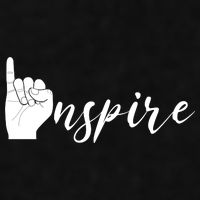 ASL I Hand Inspire SIgn Langage Ladies PosiCharge Tri-Blend Wicking Tank