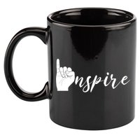 ASL I Hand Inspire SIgn Langage 11oz C Handle Ceramic Mug