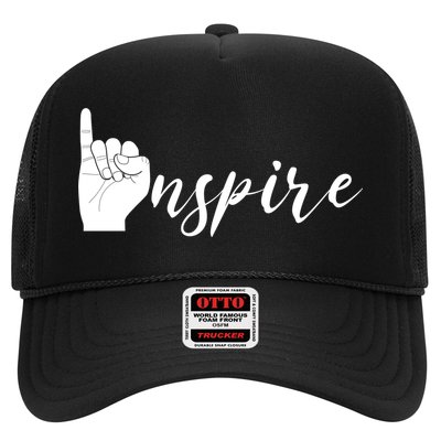 ASL I Hand Inspire SIgn Langage Trucker Hat