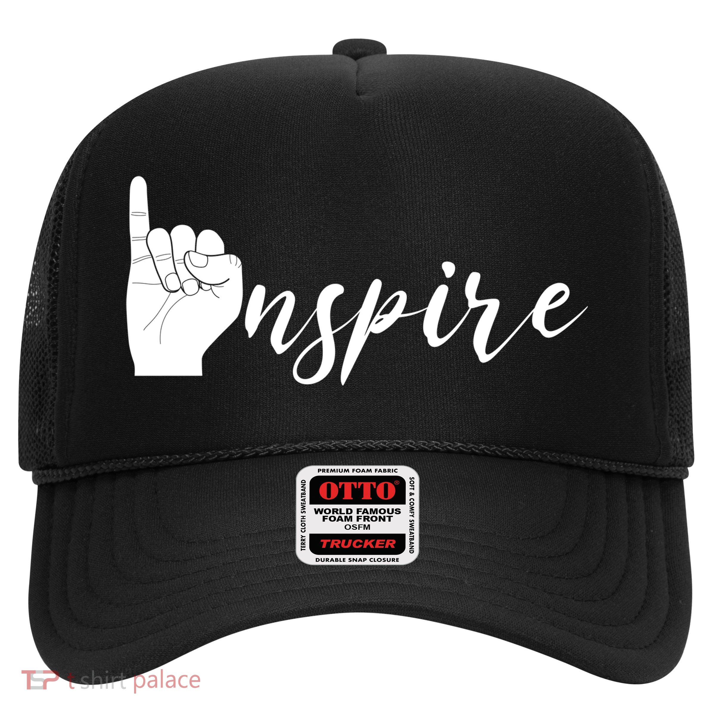 ASL I Hand Inspire SIgn Langage Trucker Hat