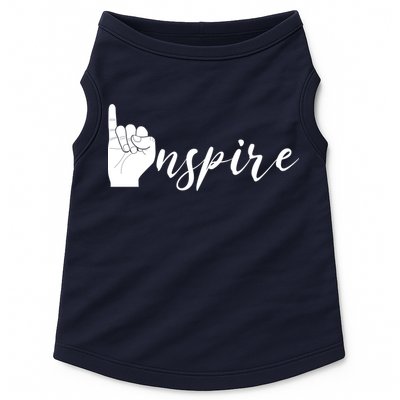 ASL I Hand Inspire SIgn Langage Doggie Tank