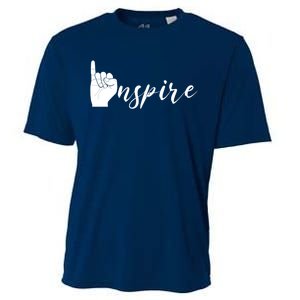 ASL I Hand Inspire SIgn Langage Cooling Performance Crew T-Shirt