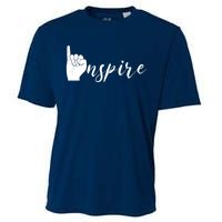 ASL I Hand Inspire SIgn Langage Cooling Performance Crew T-Shirt