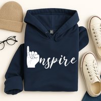 ASL I Hand Inspire SIgn Langage Hoodie