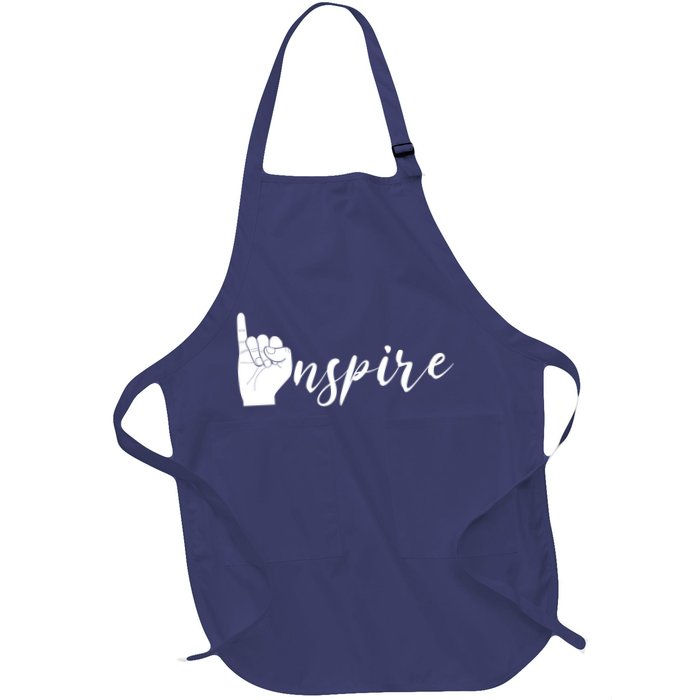 ASL I Hand Inspire SIgn Langage Apron