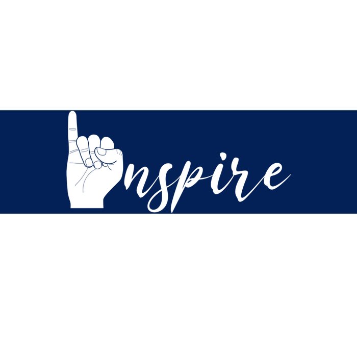 ASL I Hand Inspire SIgn Langage Bumper Sticker