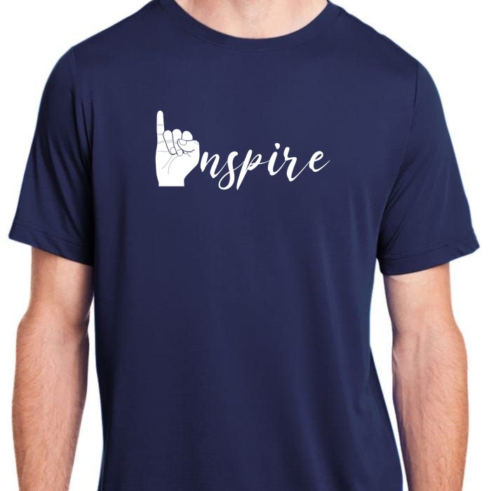 ASL I Hand Inspire SIgn Langage Adult ChromaSoft Performance T-Shirt