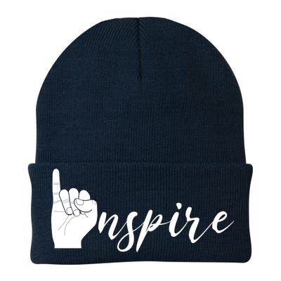 ASL I Hand Inspire SIgn Langage Knit Cap Winter Beanie