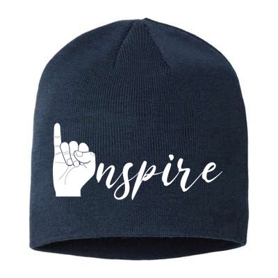 ASL I Hand Inspire SIgn Langage Sustainable Beanie
