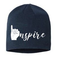 ASL I Hand Inspire SIgn Langage Sustainable Beanie