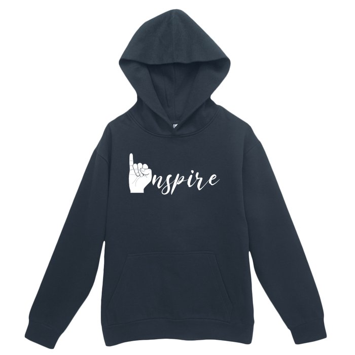 ASL I Hand Inspire SIgn Langage Urban Pullover Hoodie