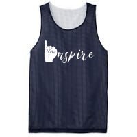 ASL I Hand Inspire SIgn Langage Mesh Reversible Basketball Jersey Tank