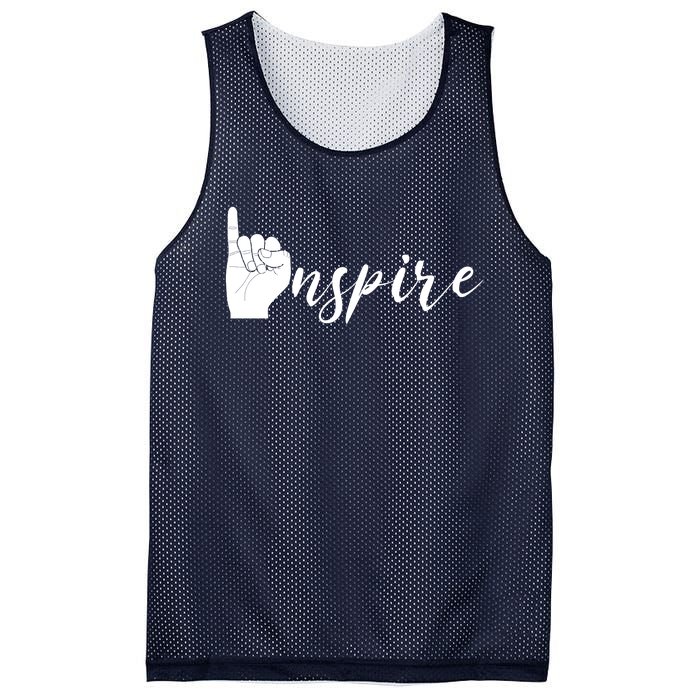 ASL I Hand Inspire SIgn Langage Mesh Reversible Basketball Jersey Tank