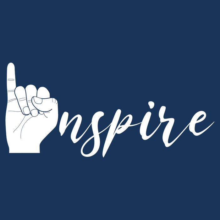 ASL I Hand Inspire SIgn Langage Poster