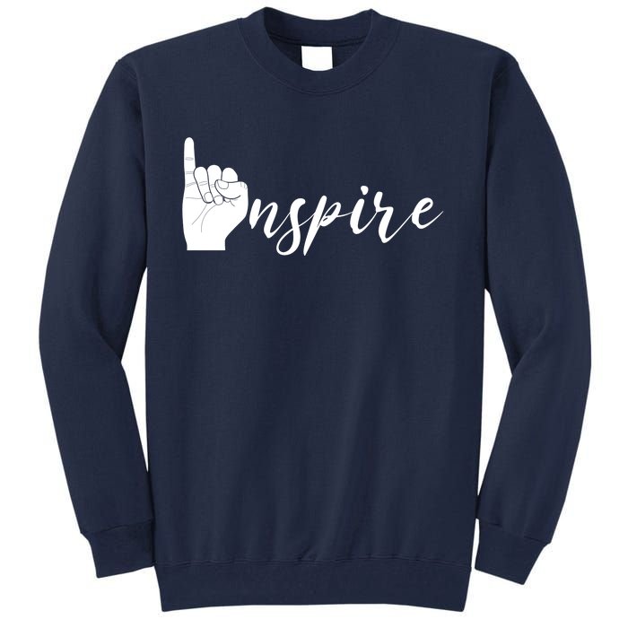 ASL I Hand Inspire SIgn Langage Tall Sweatshirt