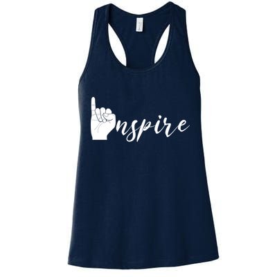 ASL I Hand Inspire SIgn Langage Womens Tank Top
