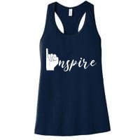 ASL I Hand Inspire SIgn Langage Womens Tank Top