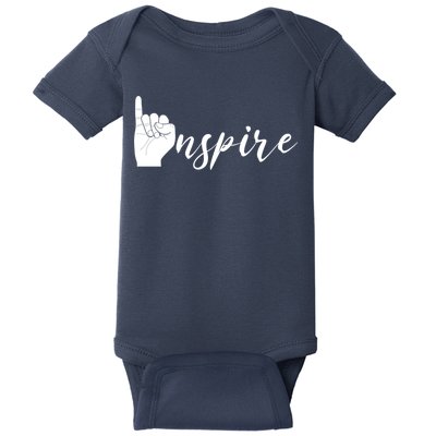 ASL I Hand Inspire SIgn Langage Baby Bodysuit