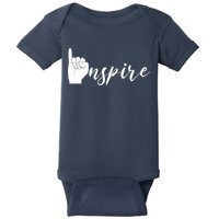 ASL I Hand Inspire SIgn Langage Baby Bodysuit