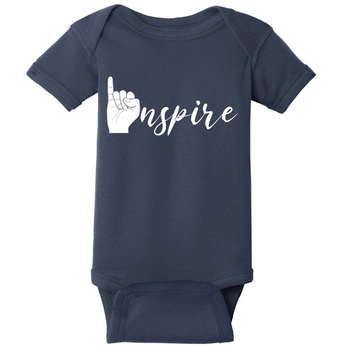 ASL I Hand Inspire SIgn Langage Baby Bodysuit