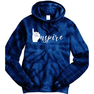 ASL I Hand Inspire SIgn Langage Tie Dye Hoodie