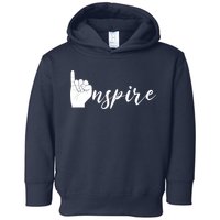 ASL I Hand Inspire SIgn Langage Toddler Hoodie