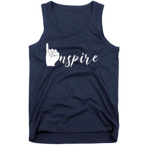 ASL I Hand Inspire SIgn Langage Tank Top