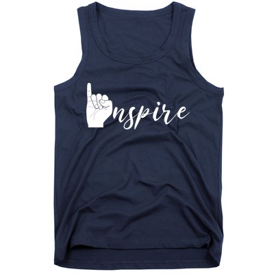 ASL I Hand Inspire SIgn Langage Tank Top