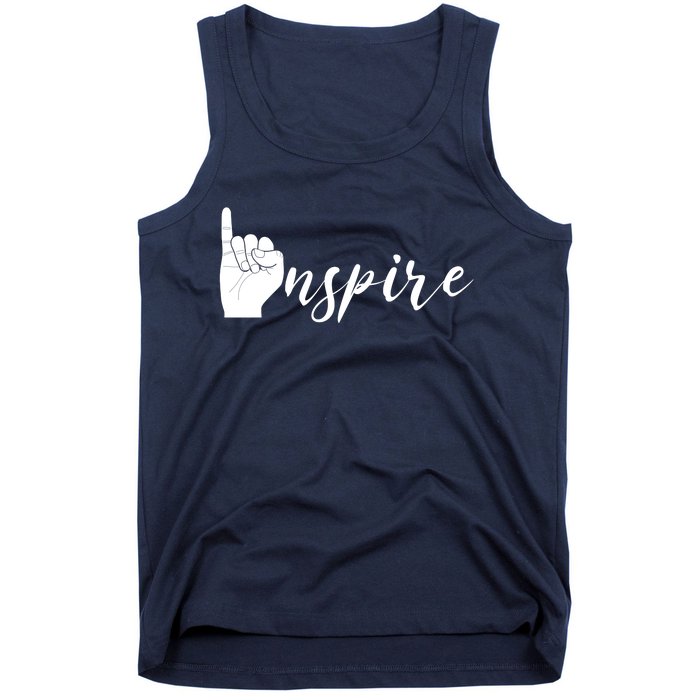 ASL I Hand Inspire SIgn Langage Tank Top