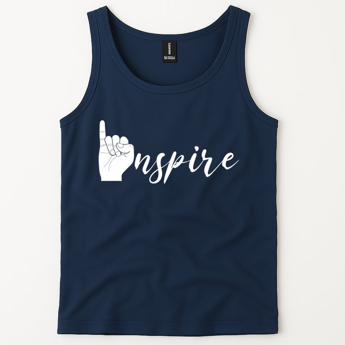 ASL I Hand Inspire SIgn Langage Tank Top