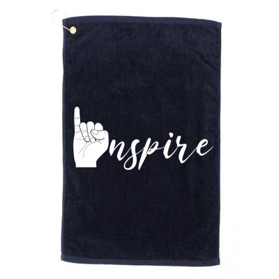 ASL I Hand Inspire SIgn Langage Golf Towel