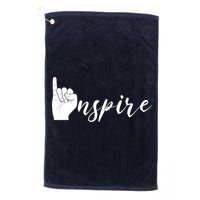 ASL I Hand Inspire SIgn Langage Golf Towel