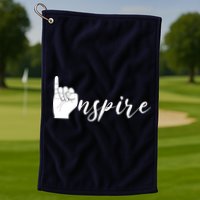 ASL I Hand Inspire SIgn Langage Golf Towel