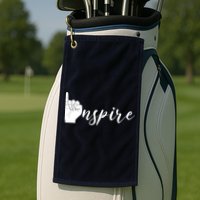 ASL I Hand Inspire SIgn Langage Golf Towel