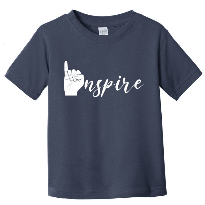 ASL I Hand Inspire SIgn Langage Toddler T-Shirt