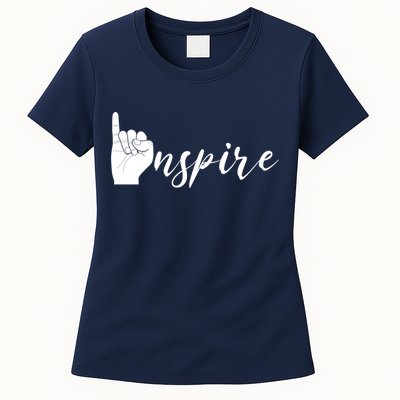 ASL I Hand Inspire SIgn Langage Womens T-Shirt