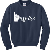 ASL I Hand Inspire SIgn Langage Kids Sweatshirt