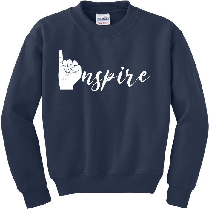 ASL I Hand Inspire SIgn Langage Kids Sweatshirt