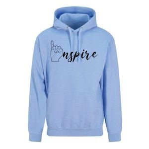 ASL I Hand Inspire SIgn Langage Unisex Surf Hoodie