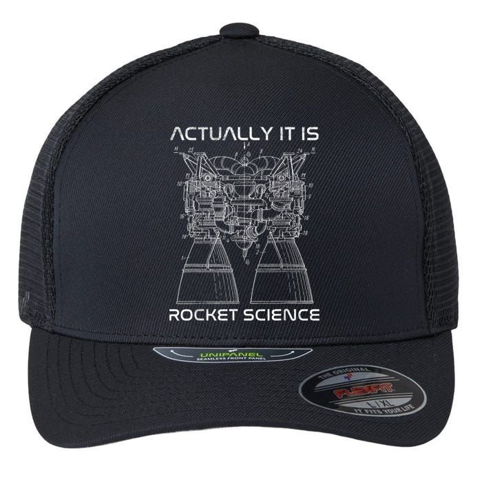 Actually It Is Rocket Science Math Engineering Teacher Flexfit Unipanel Trucker Cap