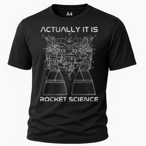 Actually It Is Rocket Science Math Engineering Teacher Cooling Performance Crew T-Shirt