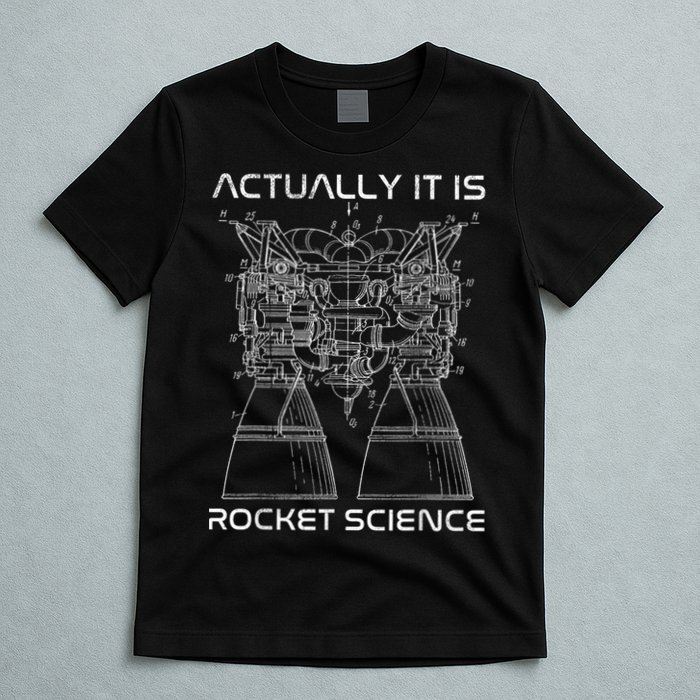 Actually It Is Rocket Science Math Engineering Teacher T-Shirt